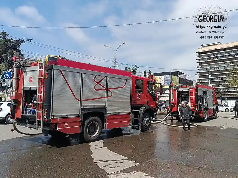 Major fire in Tbilisi